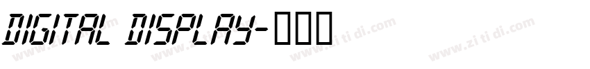 digital display字体转换